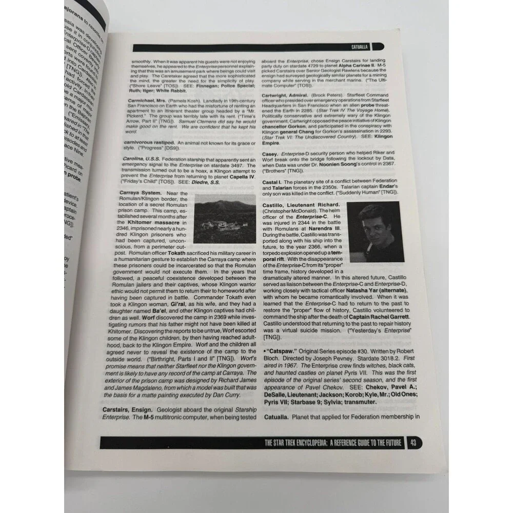 The Star Trek Encyclopedia: A Reference Guide to the Future 1st Ed 1994 Okuda